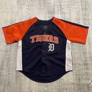 Detroit Tigers Toddler Baseball Jersey Sz 2T